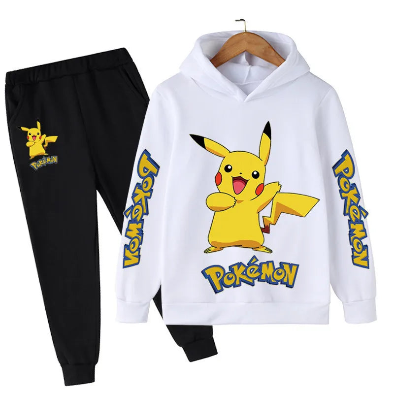 Pikachu Printed Sweatshirt+Pants