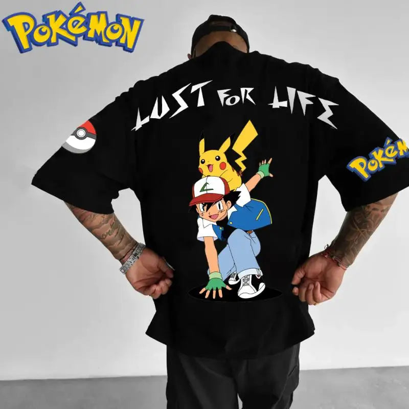 Pokemon Ash Ketchum Pikachu  T-Shirt