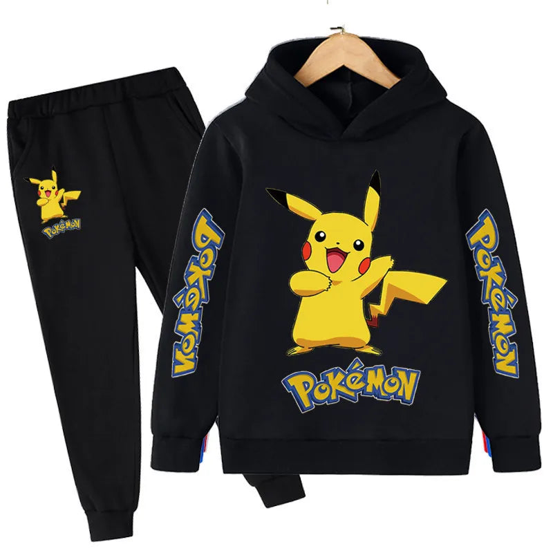 Pikachu Printed Sweatshirt+Pants