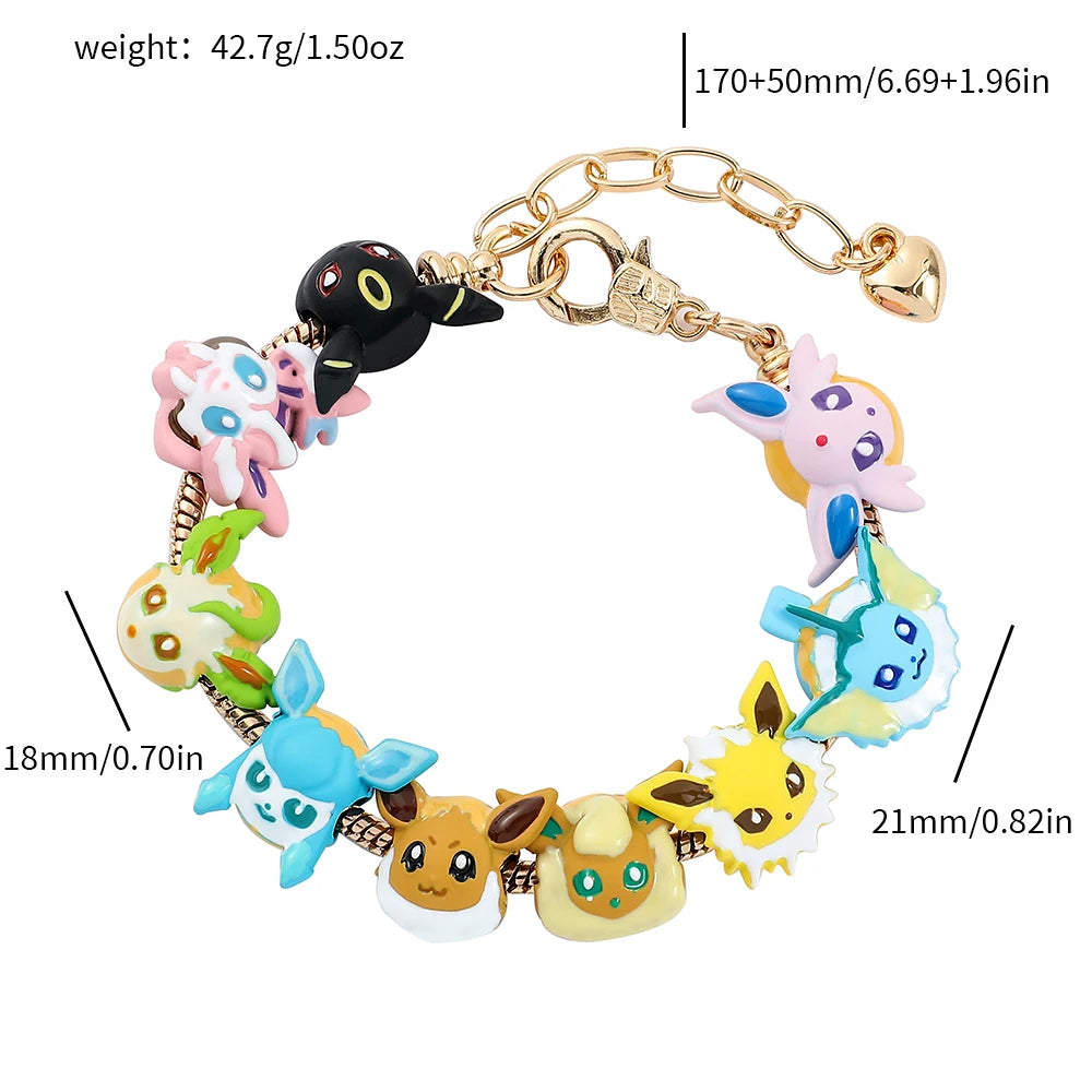 Pokemon Eevee Beads Bracelet