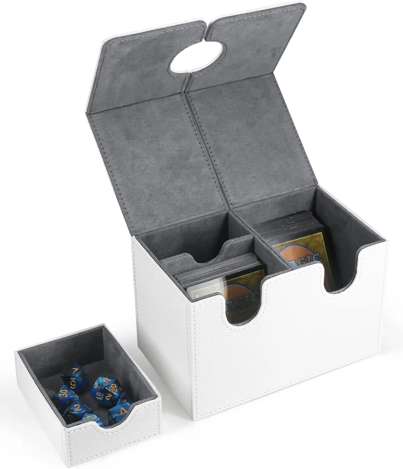 Trading Card Deck Box With Dice Tray