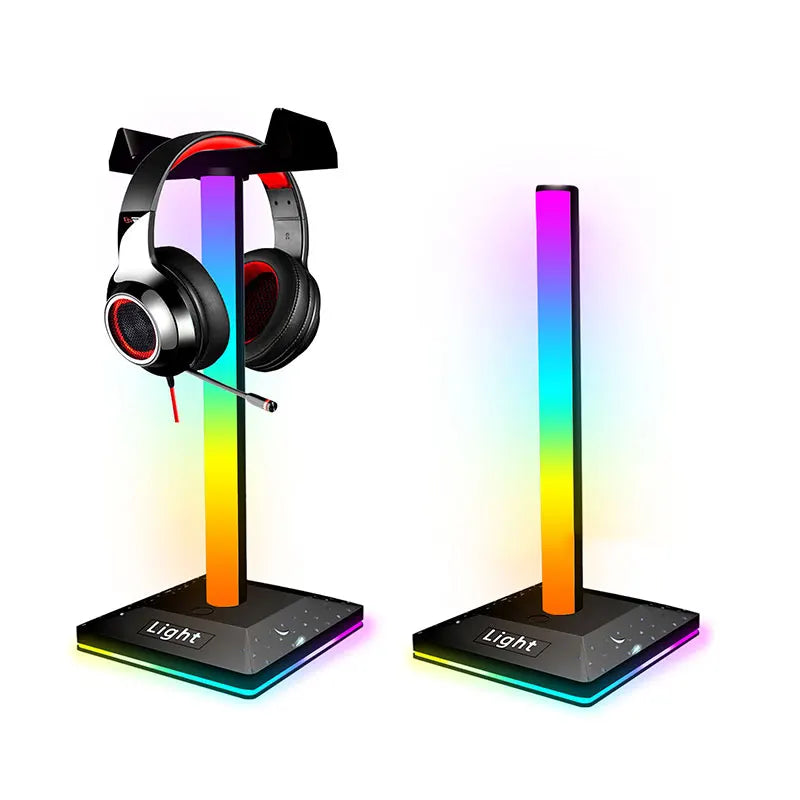 USB LED Lights Gaming Headset Stand