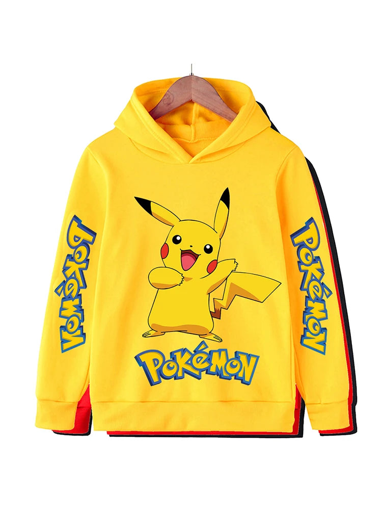 Pikachu Printed Sweatshirt+Pants