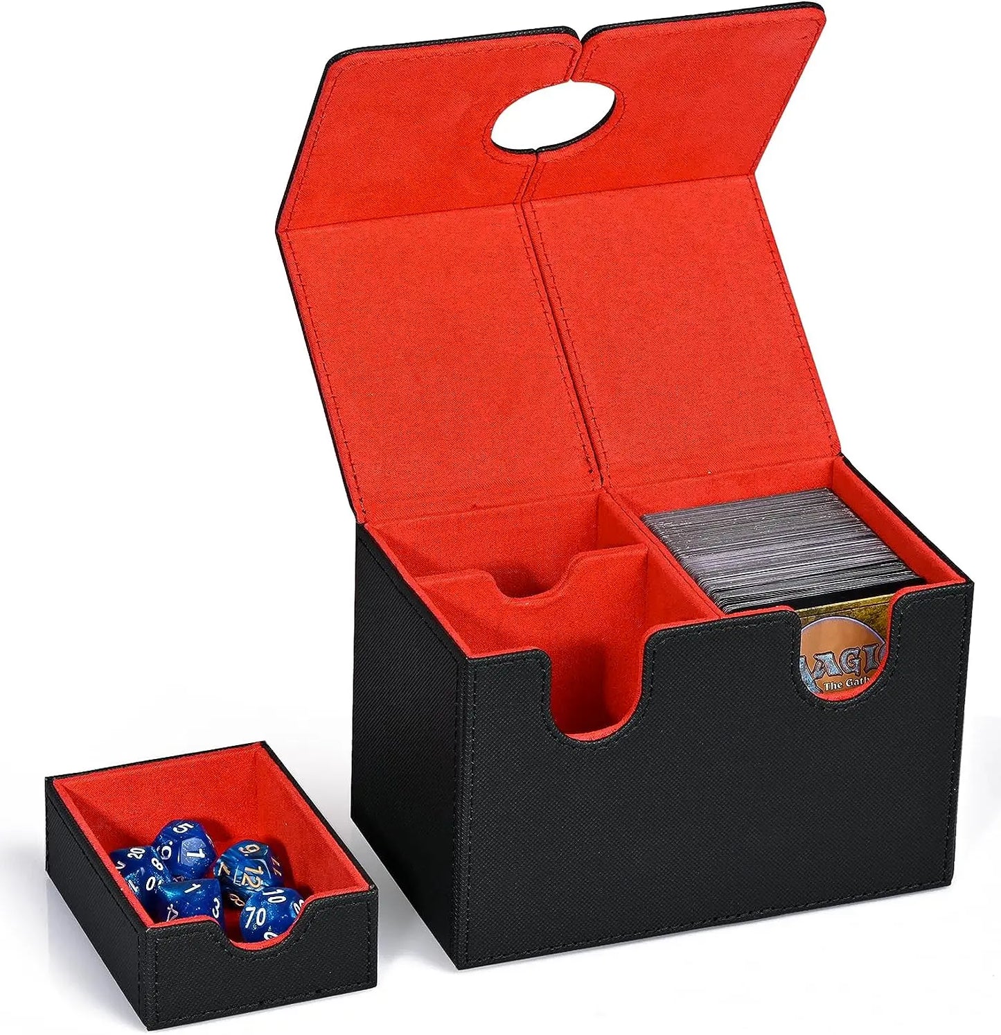 Trading Card Deck Box With Dice Tray