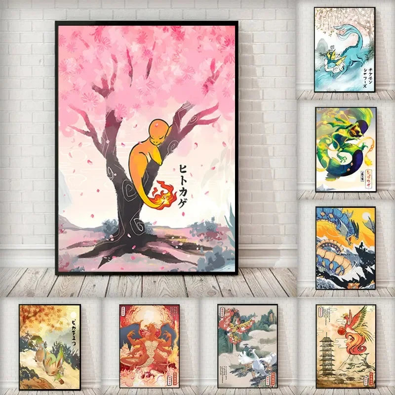 Pokemon Peripherals Canvas Painting