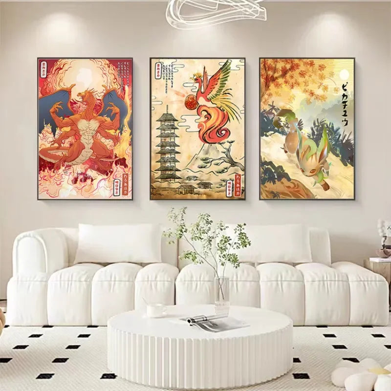 Pokemon Peripherals Canvas Painting